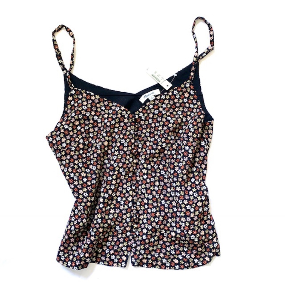 Madewell Button Front Floral Cami (NWT)